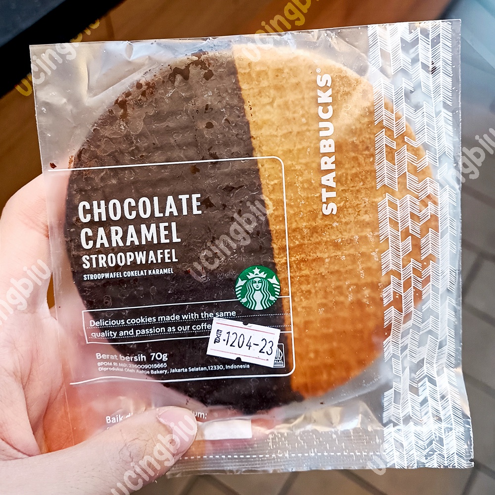 Jual STARBUCKS Stroopwafel / Stroopwaffle Caramel Chocolate