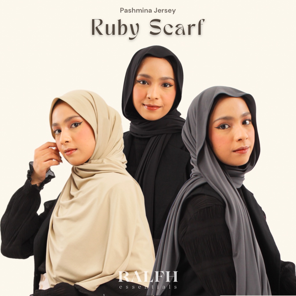 Jual RALFH Ruby Scarf Pashmina Jersey Ralfh Essentials