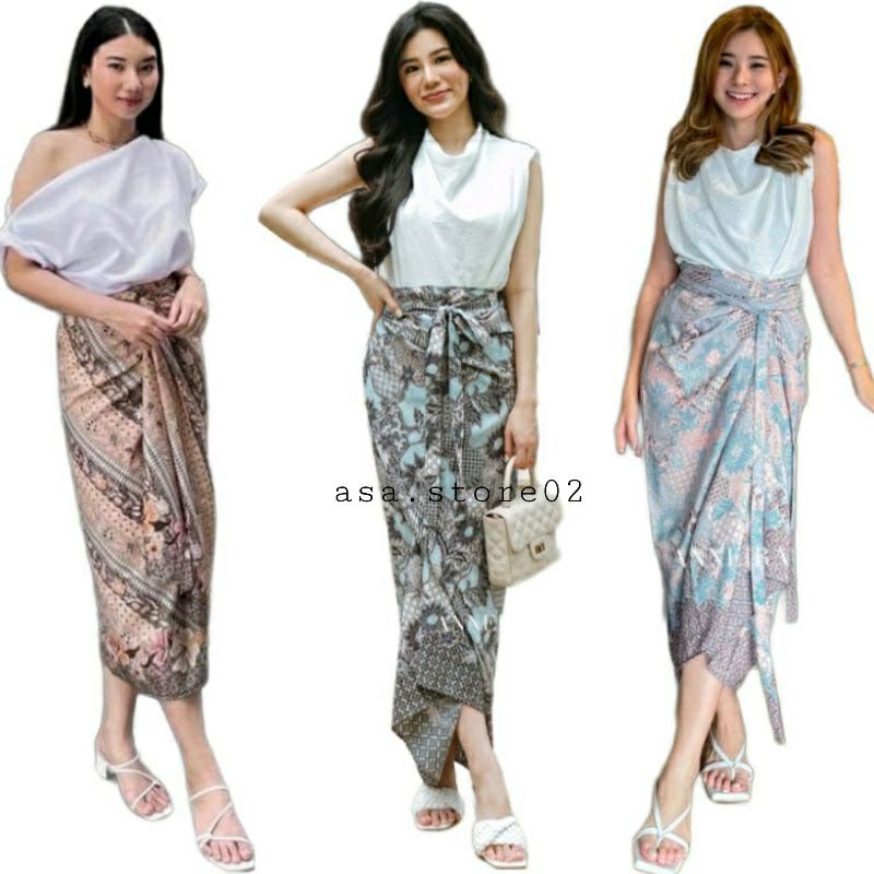 Jual Rok Lilit Batik Semi Sutra Floral Premium Rok Kebaya Rok Wisuda Shopee Indonesia