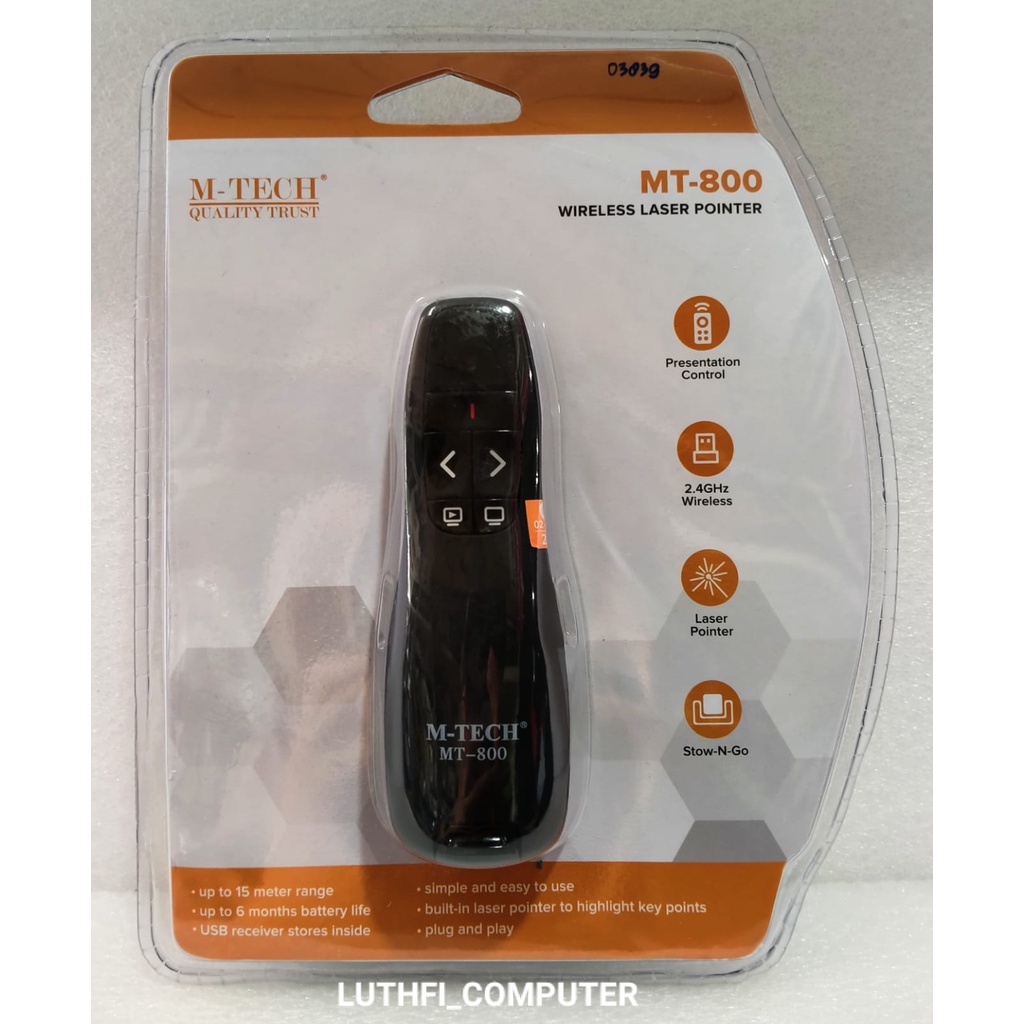 Jual Mtech Laser Pointer MT-800 wireless presenter m-tech presentasi ...