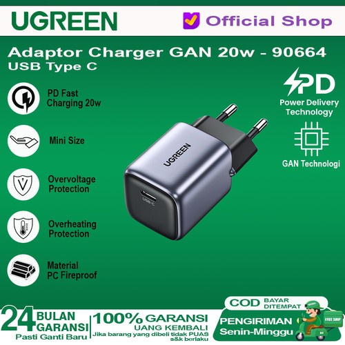 Jual Ugreen Charger Adaptor 140W Gan Macbook Laptop 3 Port Pd 3.1 ...