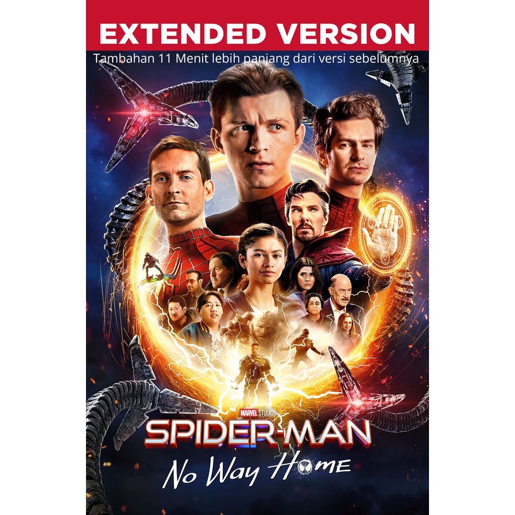 Jual DVD Spider Man No Way Home Extended Edition Shopee