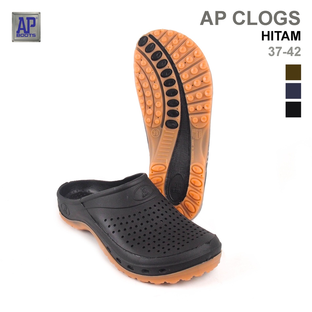 Jual AP Boots Sandal Slop AP CLOGS - Sepatu Karet Anti Slip On PVC ...