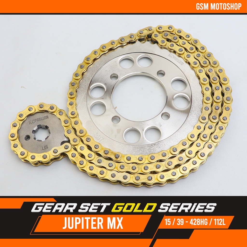 Jual Gear Paket Jupiter Mx Old 15T39T 428HG112L KC Type SSS Gold