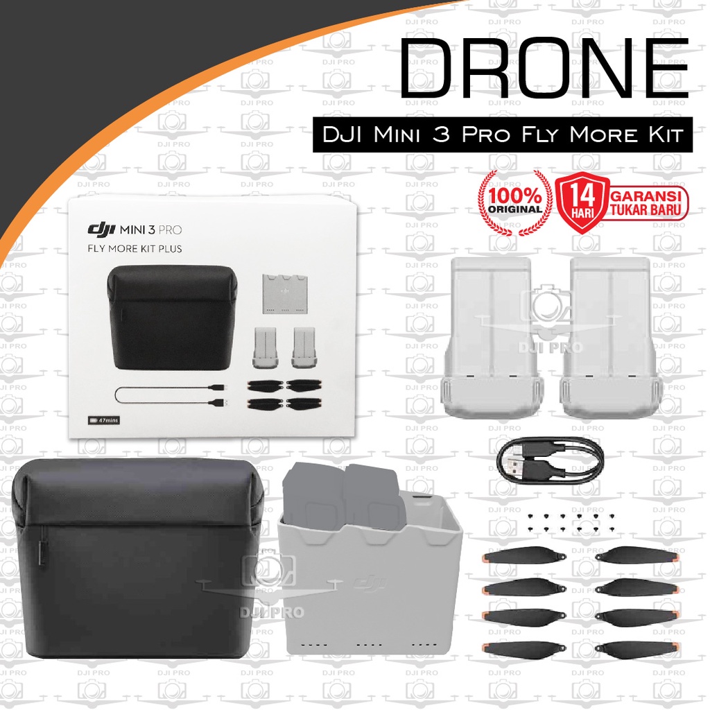 Jual DJI Mini 3 Pro Fly More Kit Plus | Shopee Indonesia