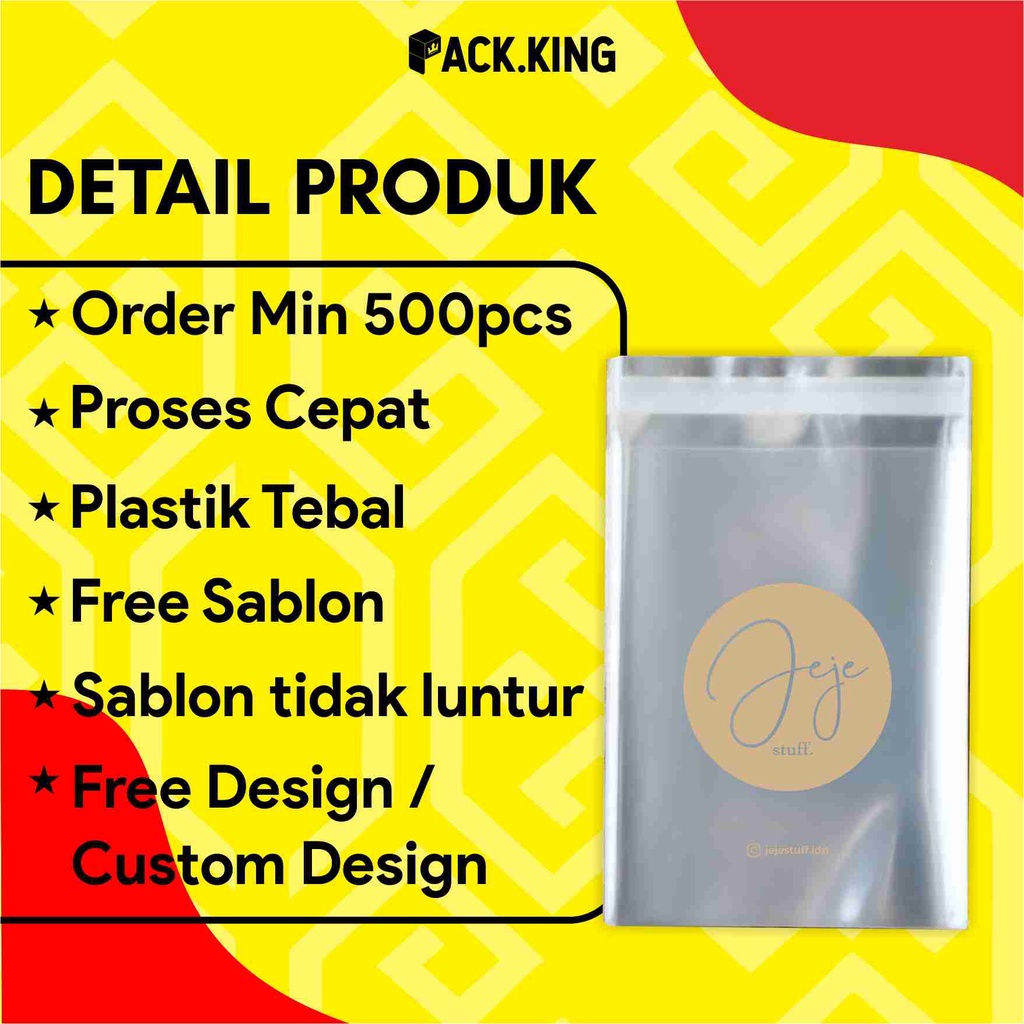 Jual Plastik Sablon Custom Snack Opp Roti Murah Free Desain Ukuran ...