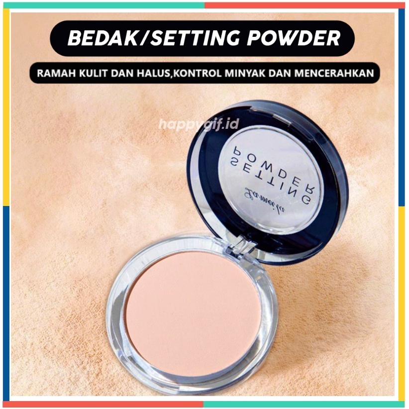 Jual Lameila Bedak Padat Setting Powder Smoothing Brightening Oil Control Make Up Wajah La