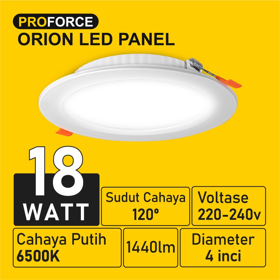 Jual Lampu Downlight LED Proforce Orion Panel 18 Watt 4 Inch 1440 Lumen ...