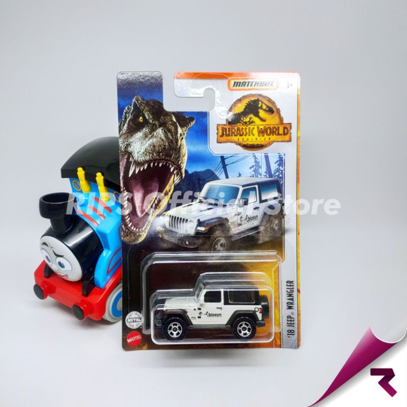 Jual Matchbox 18 Jeep Wrangler Jurassic World Dominion Series | Shopee ...