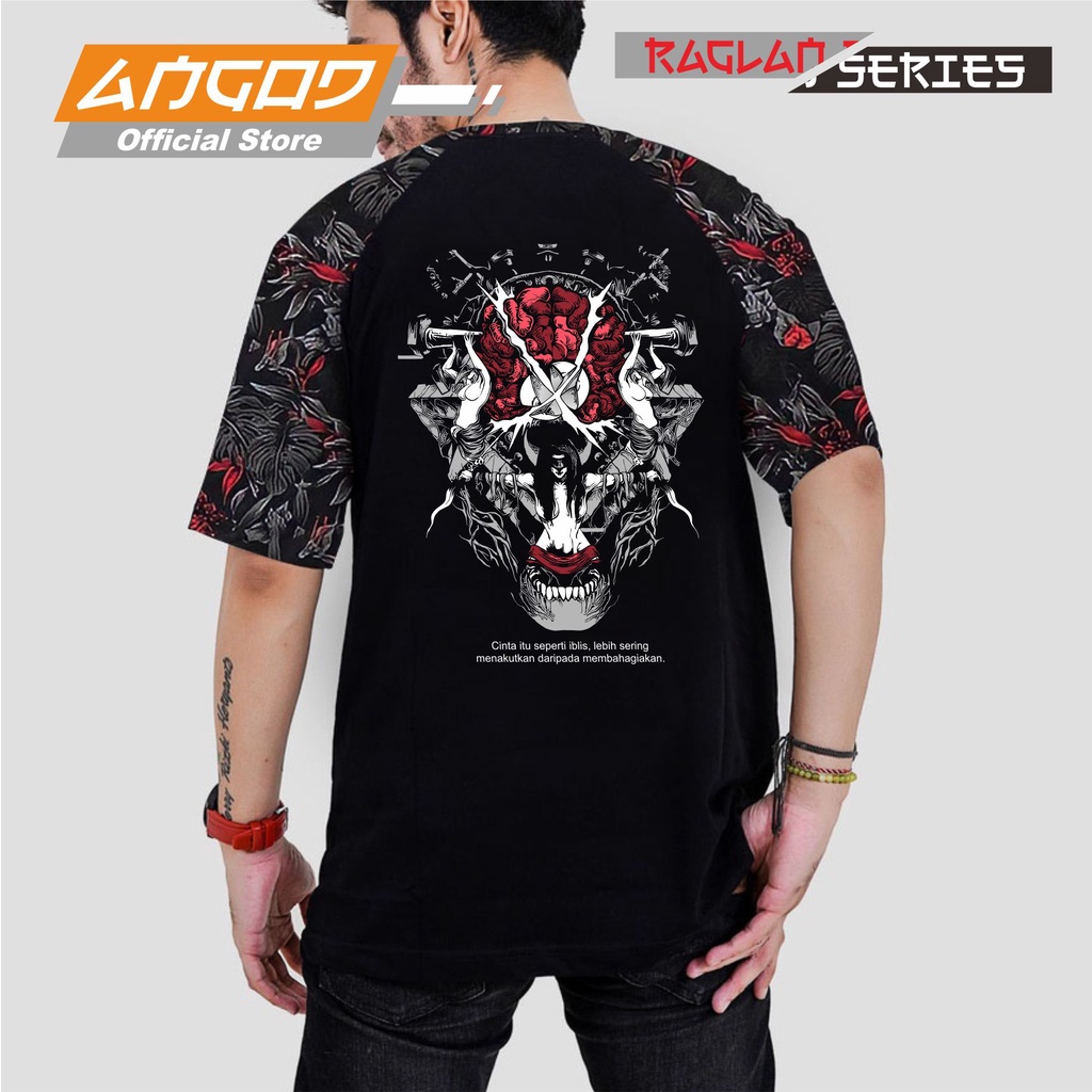Jual KAOS SATANIC 003 RAGLAN SERIES PRO MAX EKSTRA TEBAL T-SHIRT ...