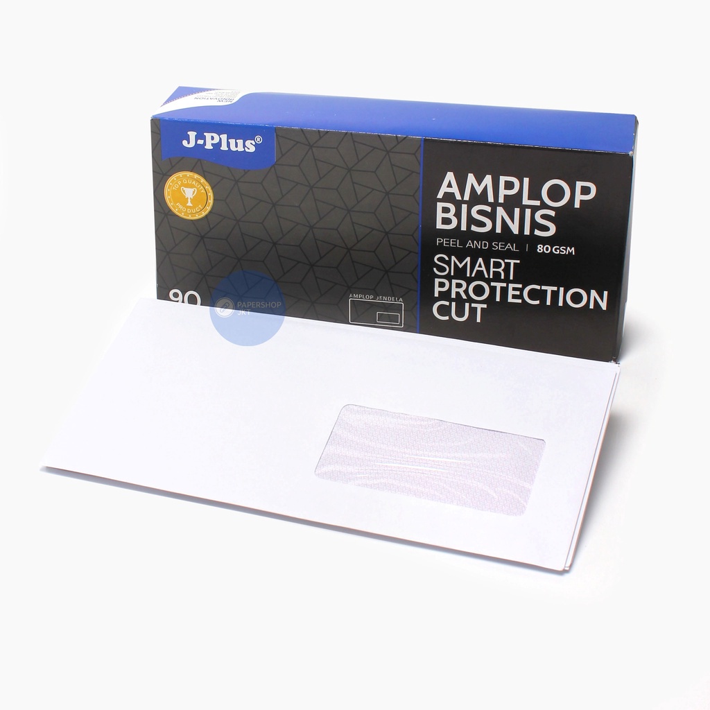 Jual JPLUS - Amplop Putih Jendela Kiri - Amplop Window No.90 Biru ...