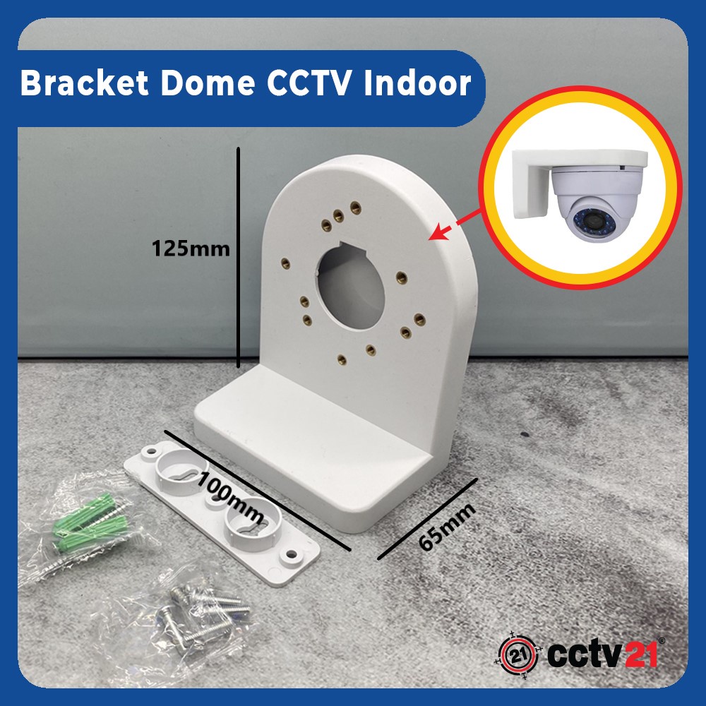 Jual Bracket Brecket Braket Breket Dome Cctv Indoor Putih Shopee