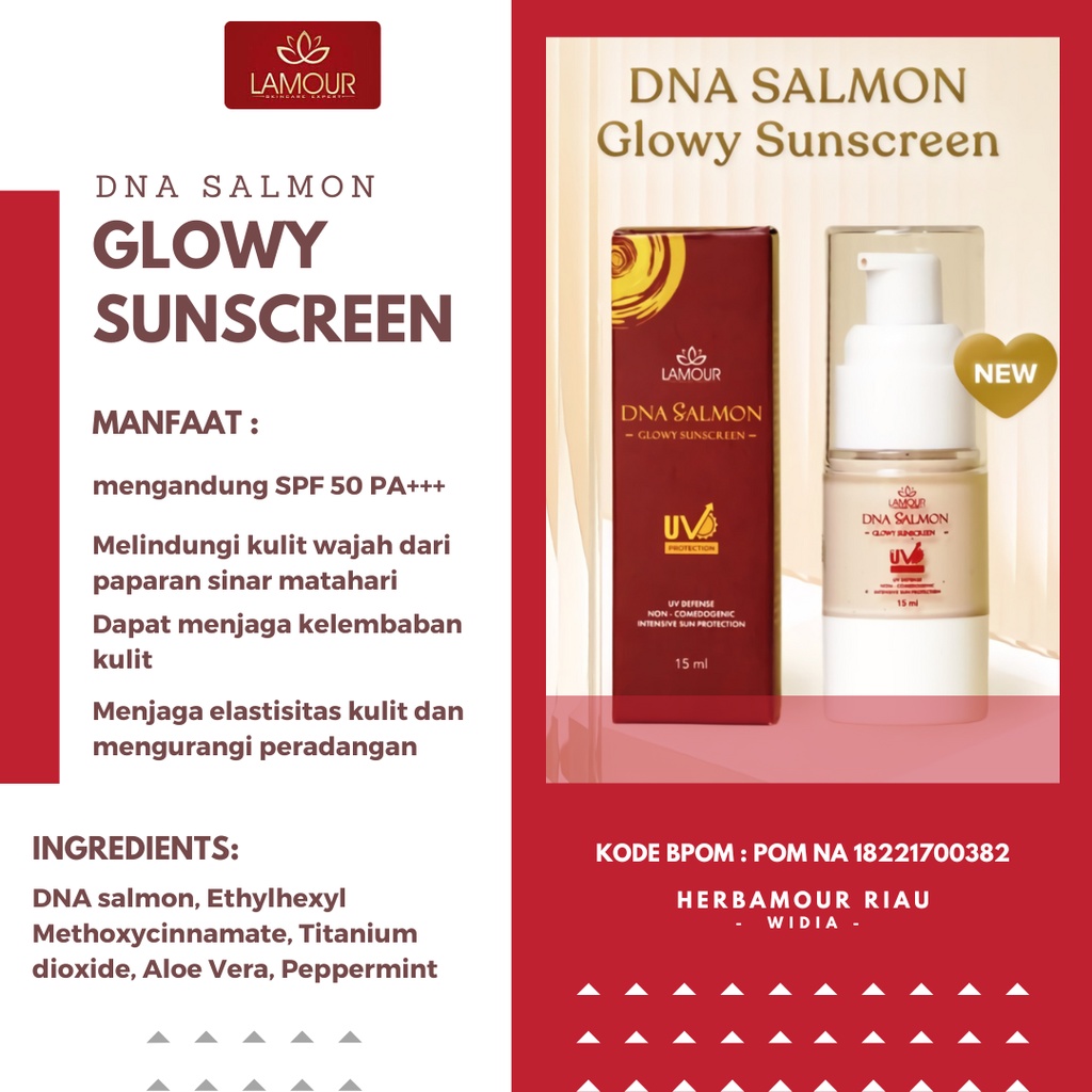 Jual DNA SALMON LAMOUR || SUNSCREEN DNA SALMON LAMOUR || |SUNSCREEN SPF ...