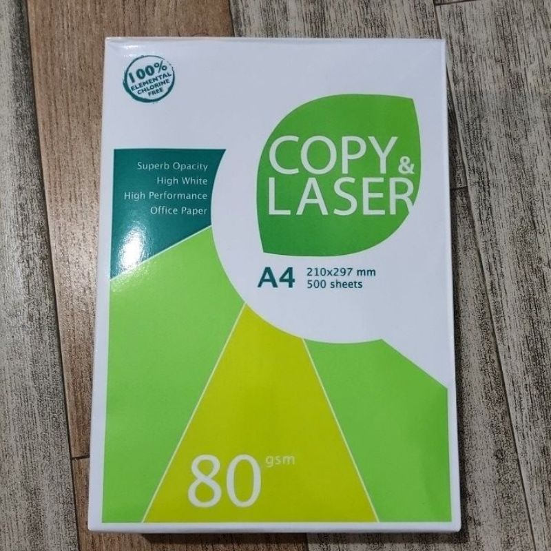 Jual KERTAS HVS A4 MEREK COPY&LASER PAPER 80gsm 500 LEMBAR Shopee