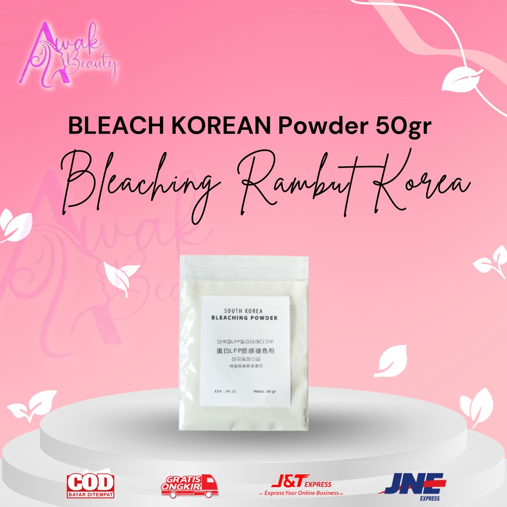 Jual BLEACH KOREAN Powder 50gr + Developer 120ml | Bleaching Rambut ...