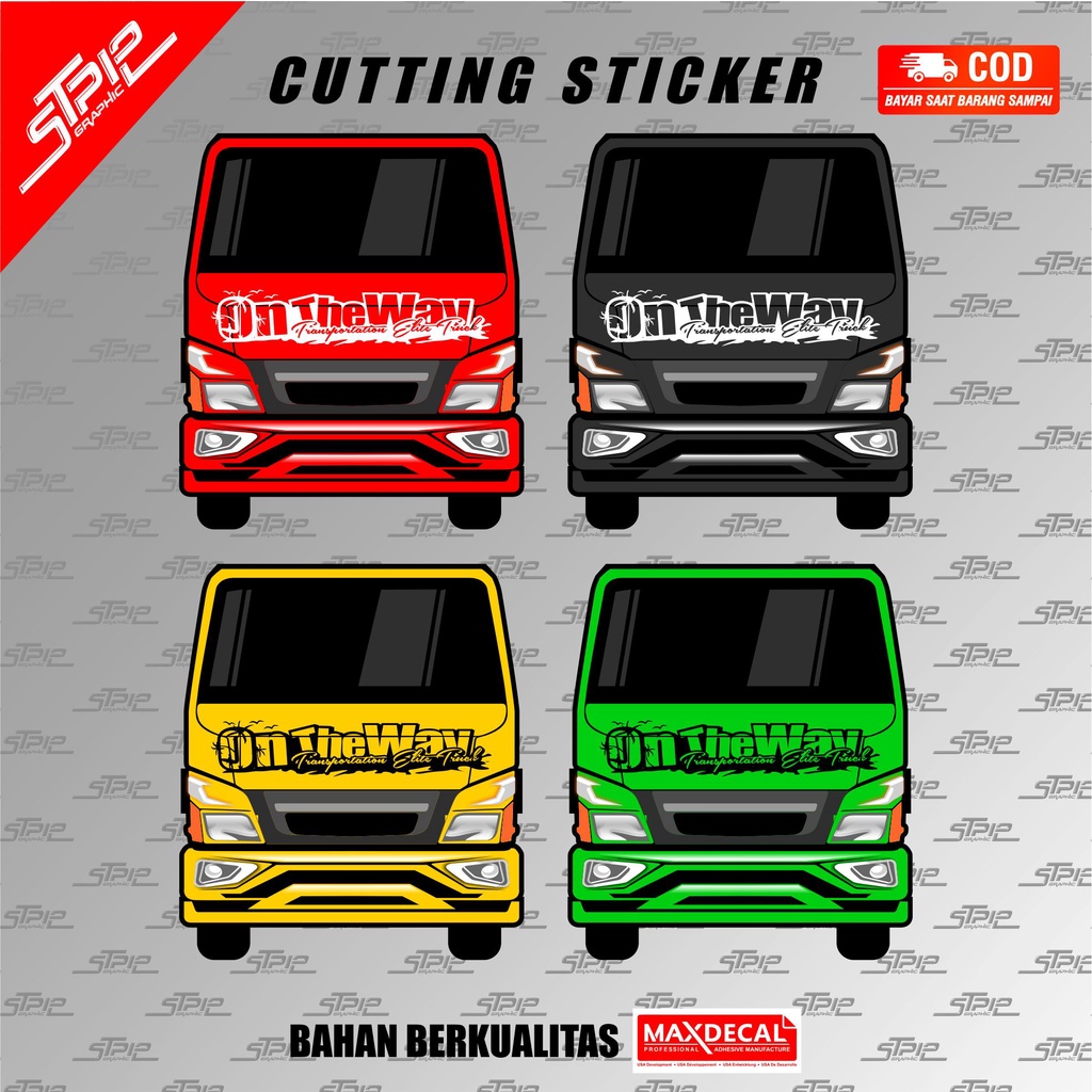 Jual STIKER TRUCK STICKER SEKOTLET CUTTING KABIN CANTER TRUCK ON THE ...