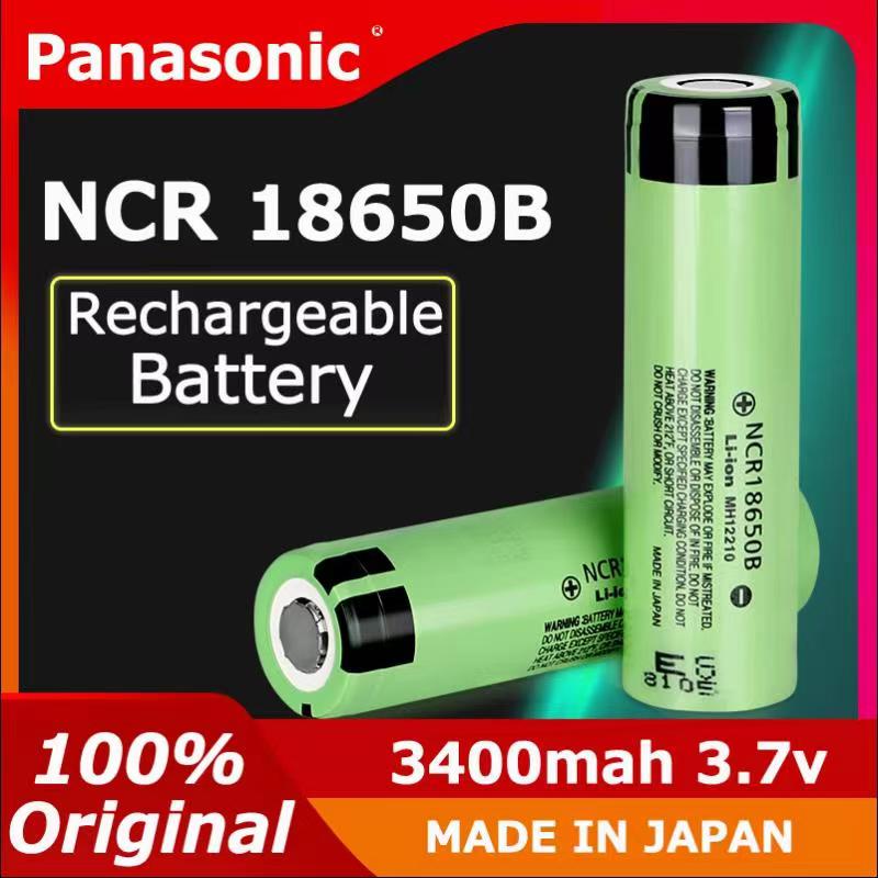 Jual Panasonic 18650 3.7V baterai isi ulang Ncr18650b 3400mah baterai ...
