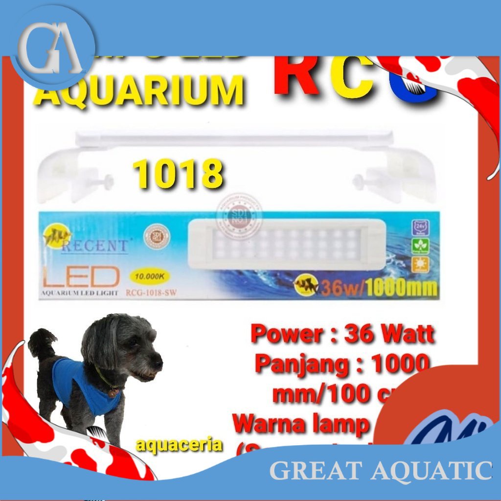 Jual LAMPU LED AQUARIUM RCG 1018 LED AQUARIUM EXCLUSIVE | Shopee Indonesia