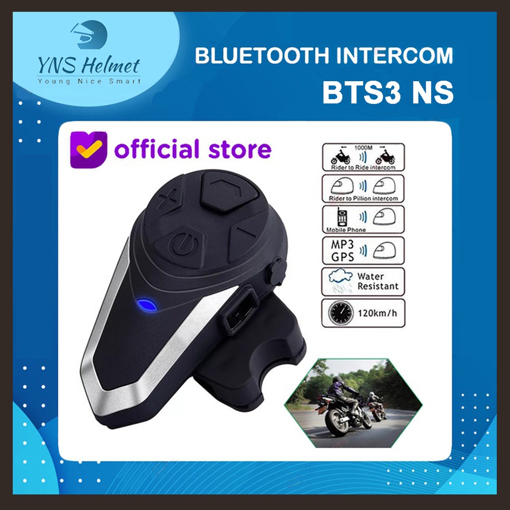 Jual Intercom BTS3 Bluetooth Helm Shopee Indonesia