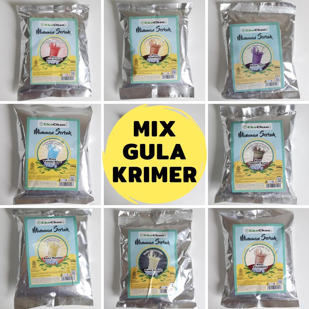 Jual Bubuk Minuman Aneka Rasa 250 gram / Minuman Instan EkoChan ...