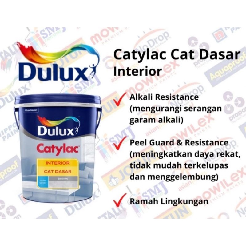 Jual Cat Dasar Alkali Dulux Catylac Interior 4 Kg Shopee Indonesia 5586