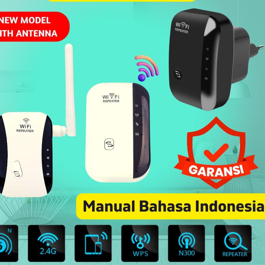 Jual Wifi Repeater Extender 300 Mbps Penguat Sinyal Wifi Amplifier