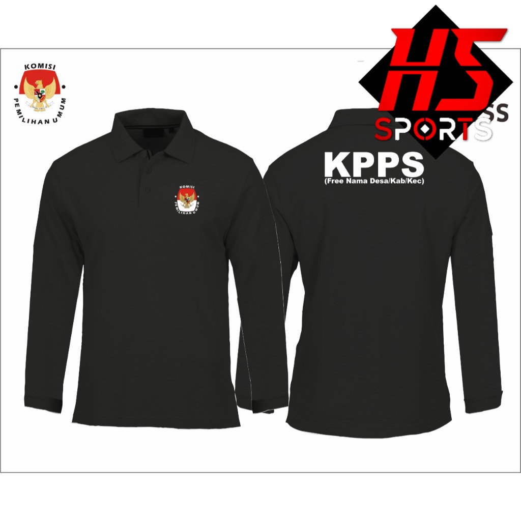 Jual Polo Kpps Baju Kpps Lengan Panjang Polo Kerah Kpps Bawaslu