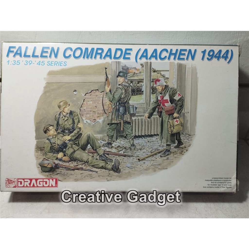 Jual Fallen Comrade - Dragon 1/35 - German Medic - Battle of Aachen ...