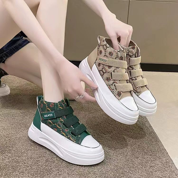 Free Box Sepatu NS580 sepatu sneakers wanita import termurah sepatu high  knee wanita sneakers kanvas