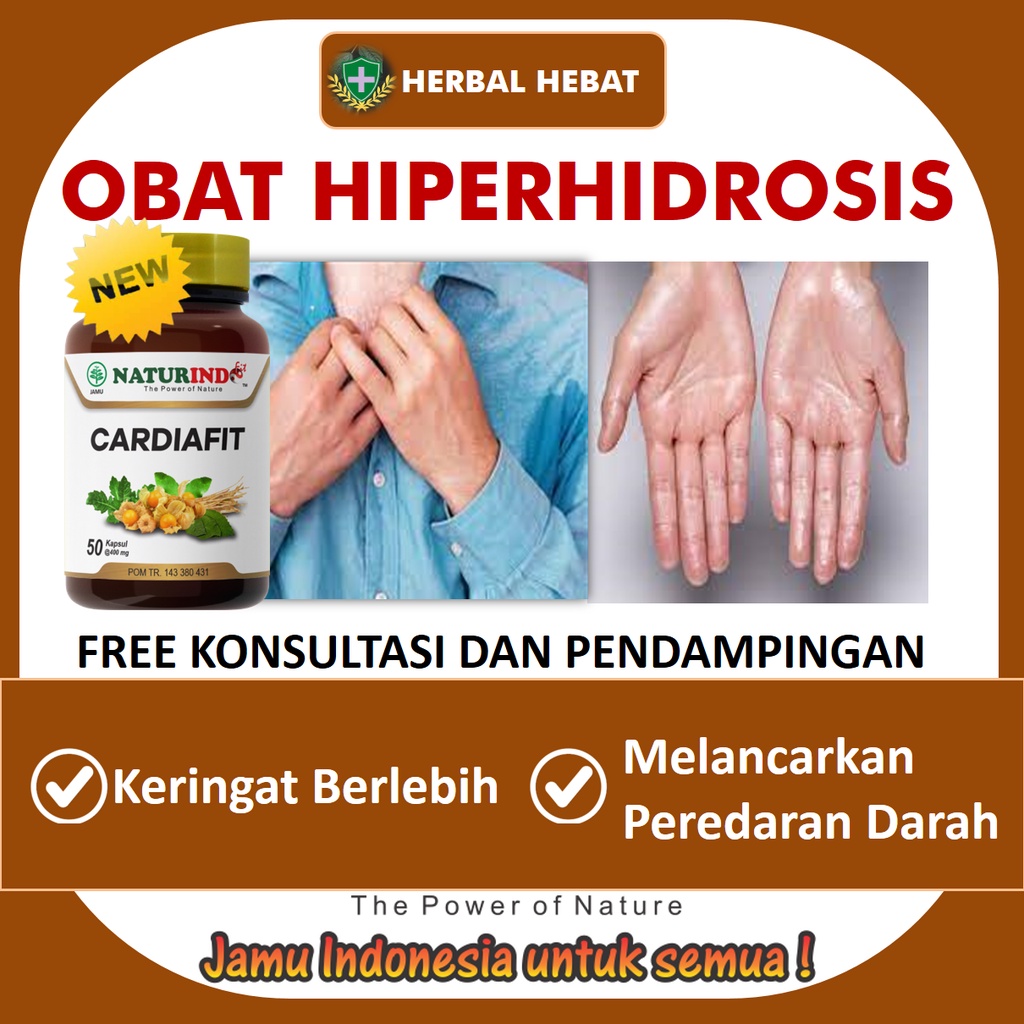 Jual Obat Keringat Berlebih Hiperhidrosis Tangan Berkeringat Naturindo Cardiafit Shopee Indonesia 2863