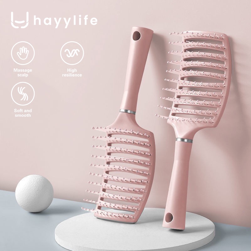 Jual Hayylife Sisir Rambut Anti Rontok Model Melengkungcurved Pijat Kesehatan Pria Dan Wanita 