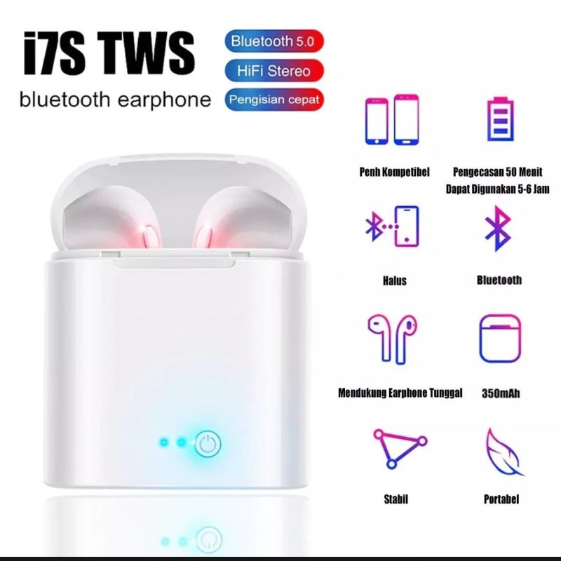 Jual Headset Bluetooth i7S TWS Handsfree i7S TWS Shopee Indonesia