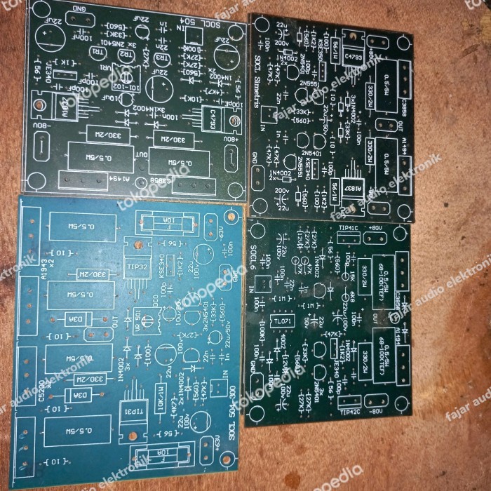 Jual PCB SOCL simetris PERTINAK super OCL power amplifier kit driver