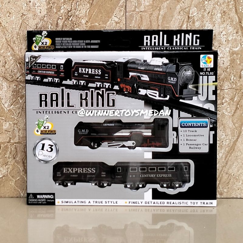 Jual Mainan Kereta Api Rail King Intelligent Classic Train | Shopee ...