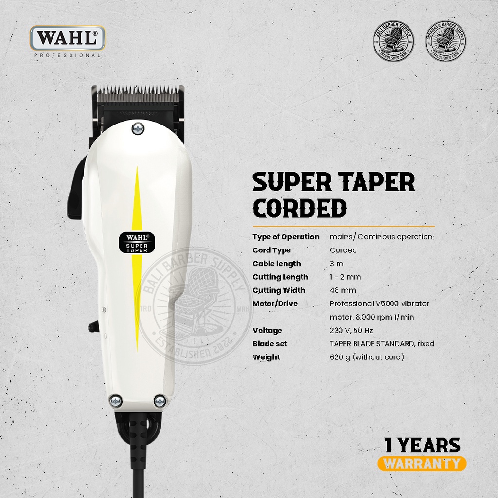 Jual Wahl Super Taper Corded Hair Clipper Classic Alat Cukur Rambut Shopee Indonesia 