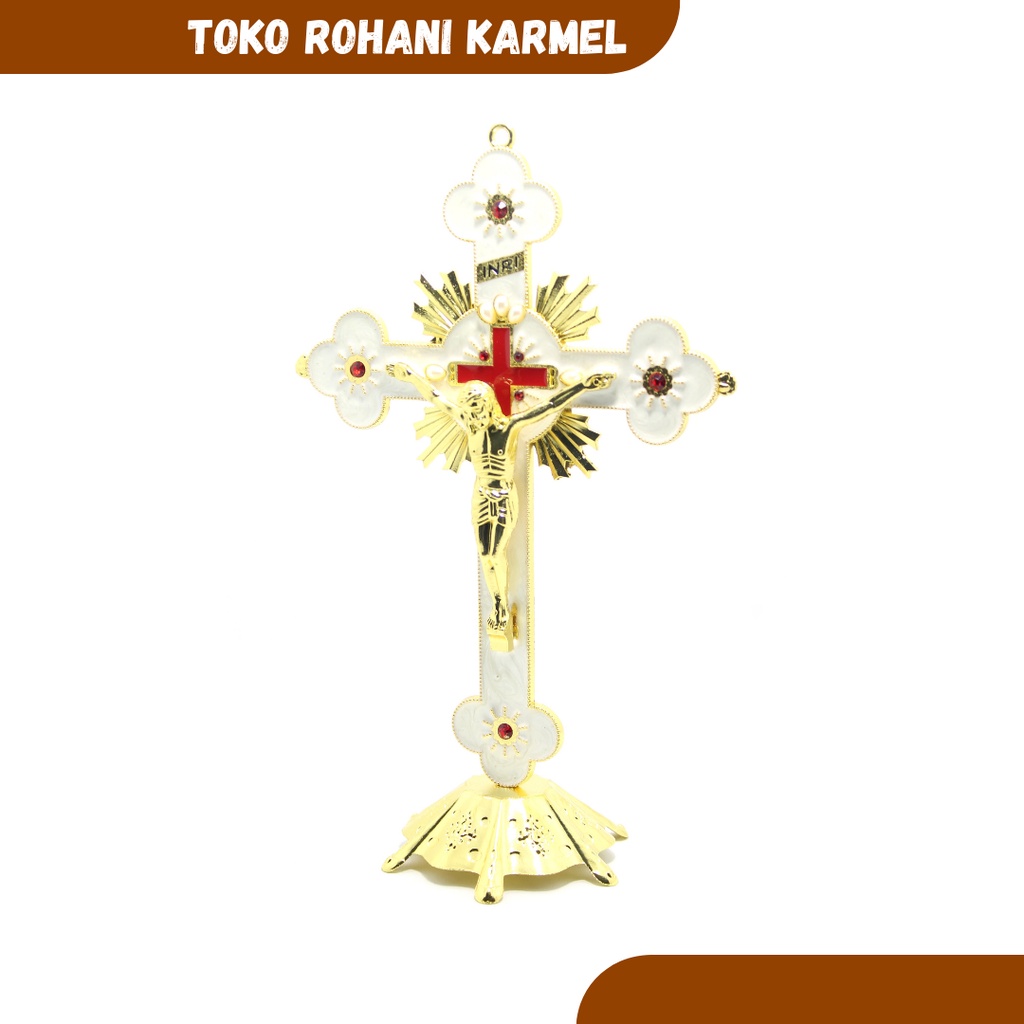 SALIB DUDUK CAHAYA 30 CM / SALIB DUDUK KATOLIK EKSKLUSIF 4