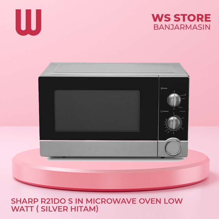 Jual SHARP R21DO S IN Microwave Oven Low Watt ( Silver Hitam) Shopee
