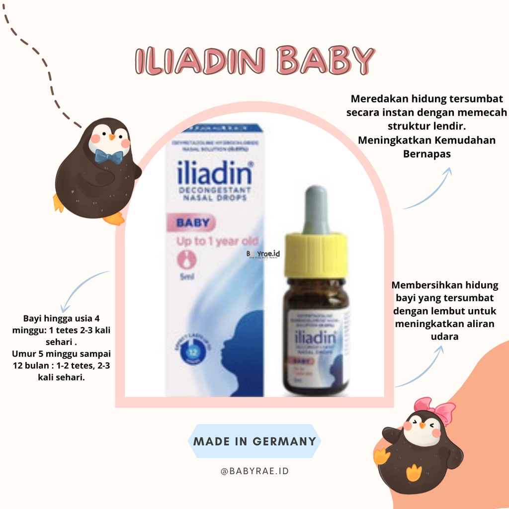 Jual OBAT Iliadin Decongestant Nasal Drops Baby/Child 1 to 6 Years Old