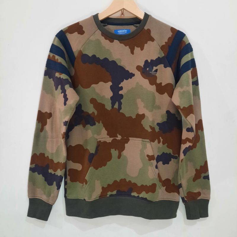 SWEATER CREWNECK ADIDAS CAMO TRIFOIL XS