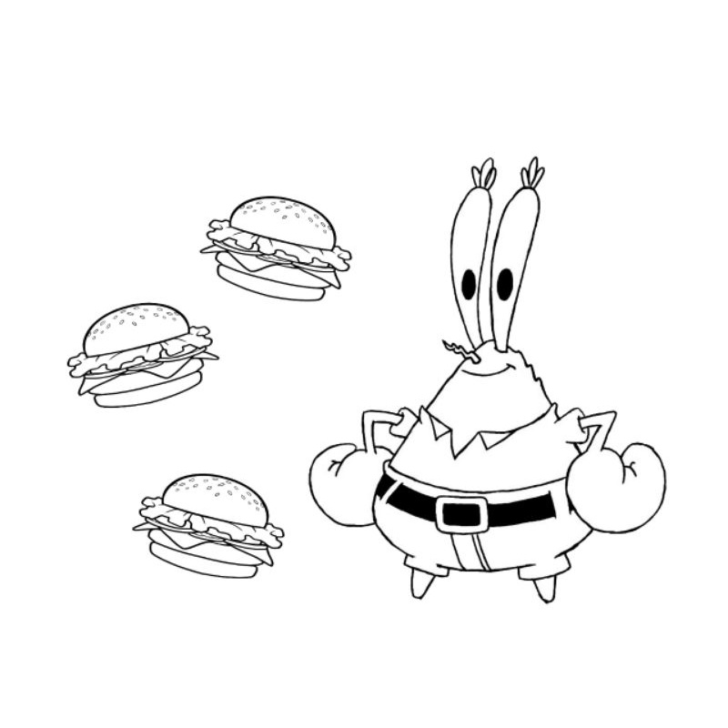 Jual Buku / lembar kertas mewarnai gambar tuan crabs | Shopee Indonesia