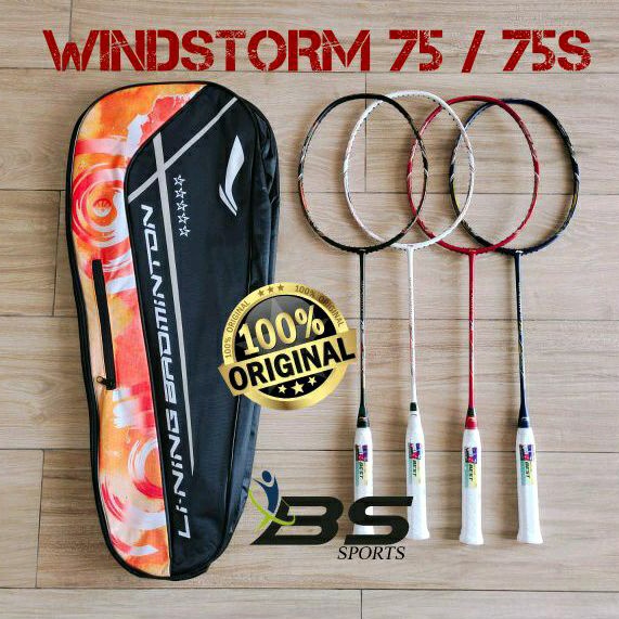 Jual RAKET BADMINTON RAKET LINING WINDSTORM 75S WS75S WS 75S ORIGINAL ...