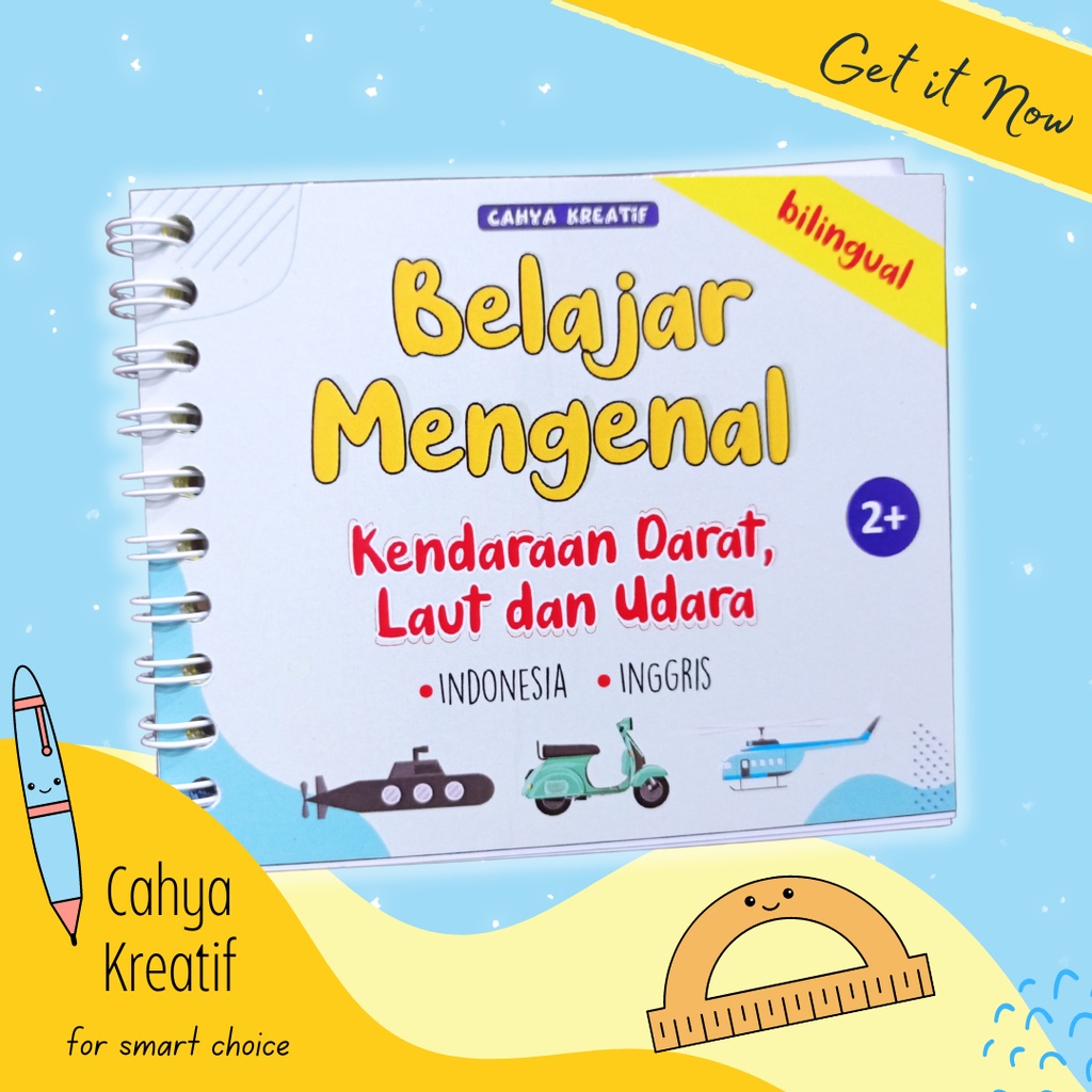 Jual Buku Belajar Nama Alat Transportasi Dan Kendaraan Darat, Laut ...