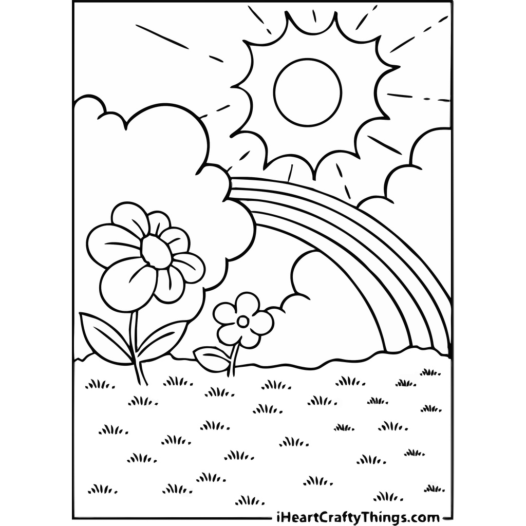 Jual Gambar Mewarnai ~ PEMANDANGAN PART 1/ Seketsa Lukis / Drawing