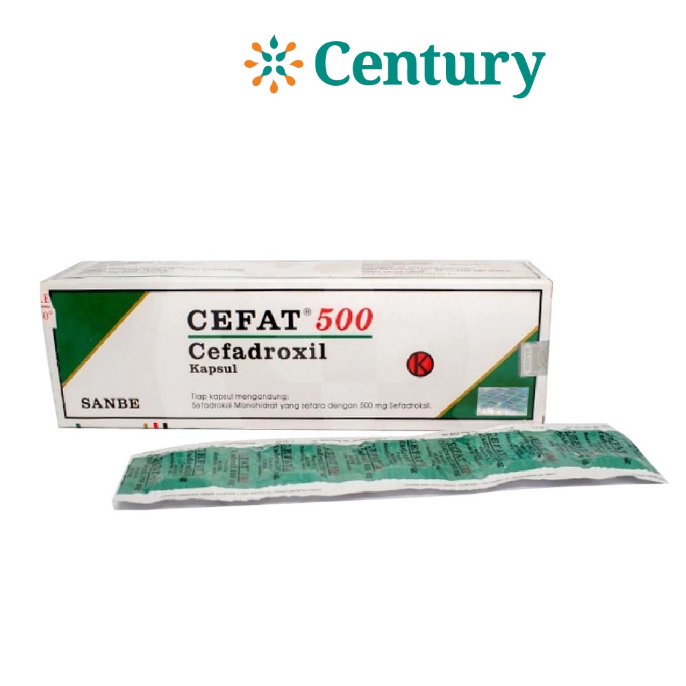 Jual CEFAT 500MG 1 STRIP ISI 10 KAPSUL / CEFADROXIL / ANTIBIOTIK