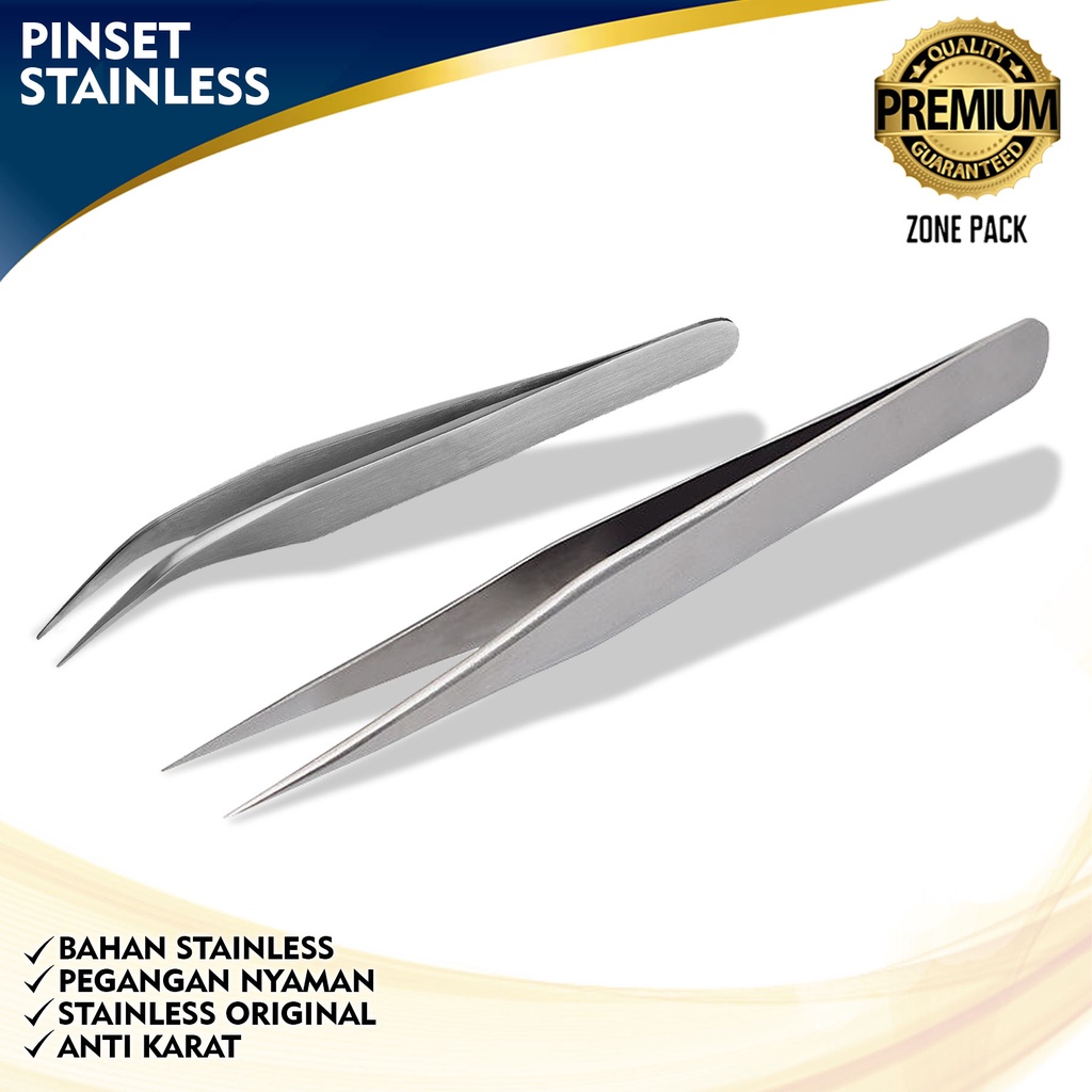 Jual Pinset Stainless Pinset Siku Lurus Stainless Steel Laboratorium Pinset Tweezers