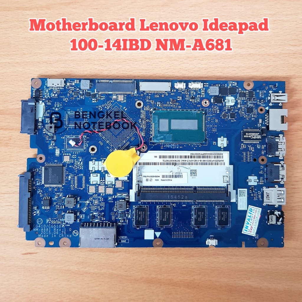 Jual Motherboard Lenovo Ideapad 100 15iby 100 14ibd Cg410cg510 Nm A681