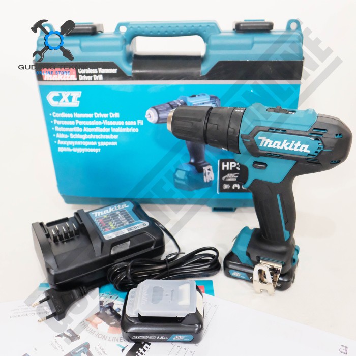 Jual Mesin Bor Tangan Beton Besi Kayu Baterai Hp Dwye Makita Cordless Hammer Driver Drill