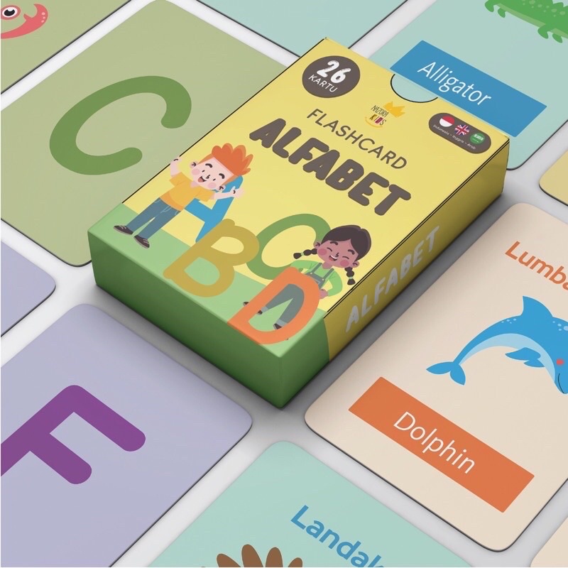 Jual MAINAN EDUKASI FLASH CARD 3 BAHASA FLASHCARD BELAJAR