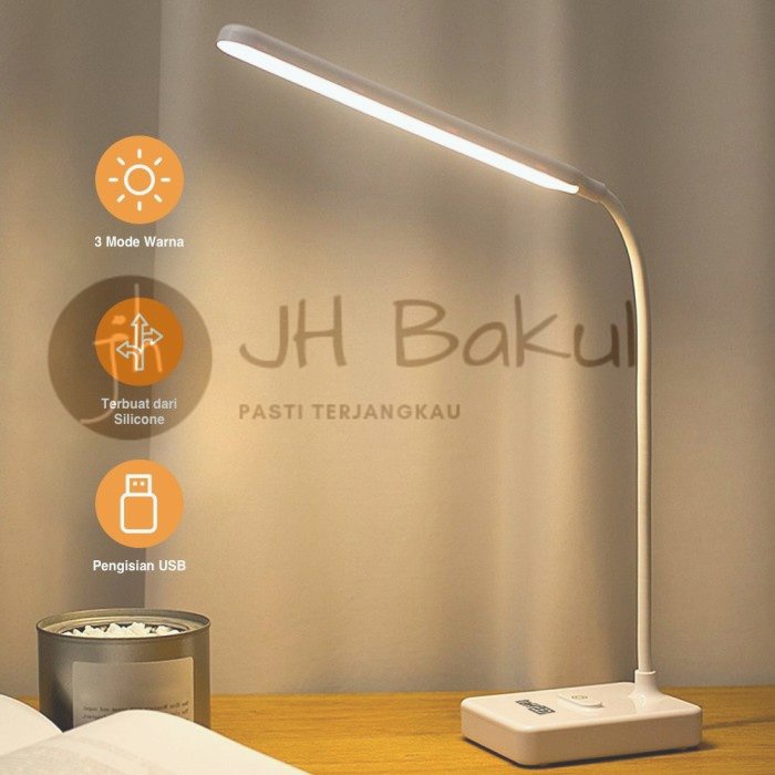 Jual Lampu Meja Belajar Desk Lamp 30 Led Rechargeable Battery Shopee Indonesia 0930