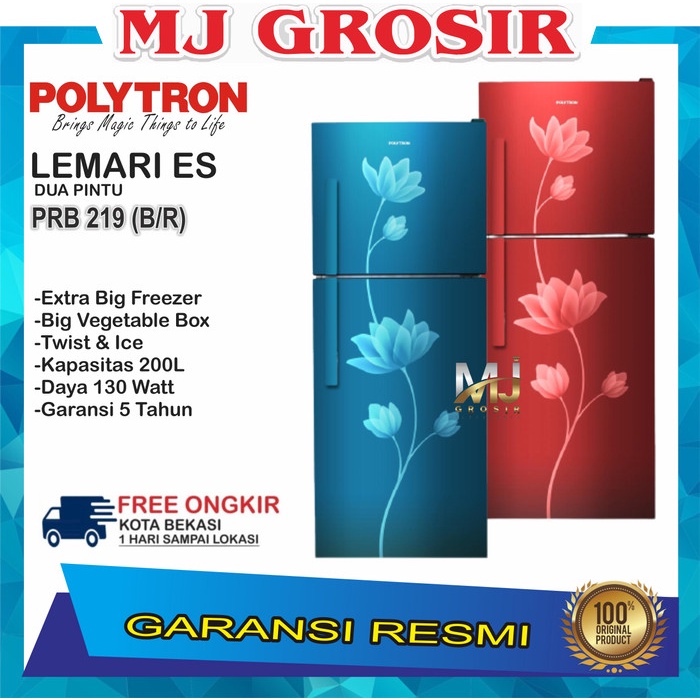 Jual KULKAS POLYTRON PRB 219 LEMARI ES 2 PINTU PRB219 PRB 219 | Shopee ...
